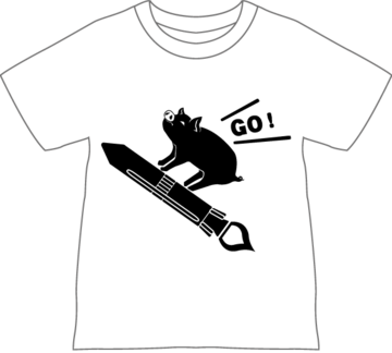 黒豚・ロケットオリジナルTシャツの写真