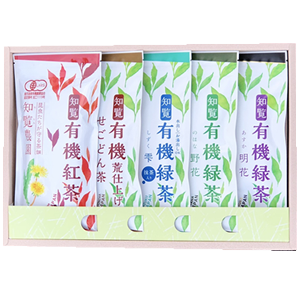 有機知覧茶5品箱詰の写真 有機知覧茶5品箱詰の写真