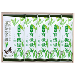 有機緑茶「野花」5本箱詰の写真 有機緑茶「野花」5本箱詰の写真