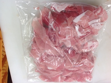 九州産豚小間切れ(冷凍)1パック1kg入り